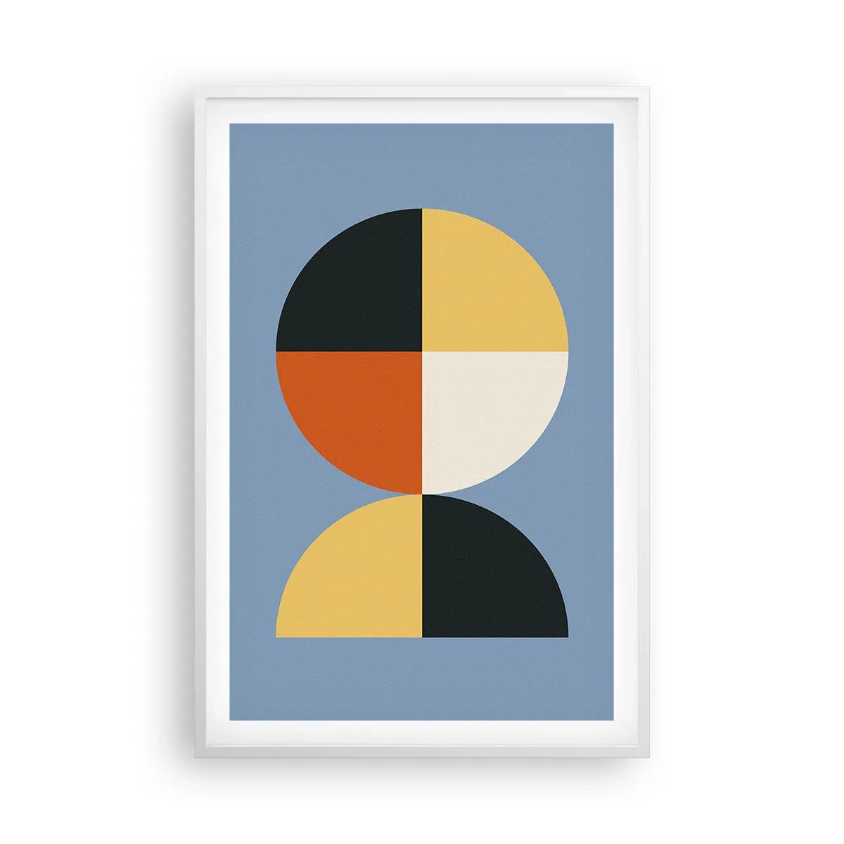 Plagát v bielom ráme - Pozri a počítaj - 61x91 cm