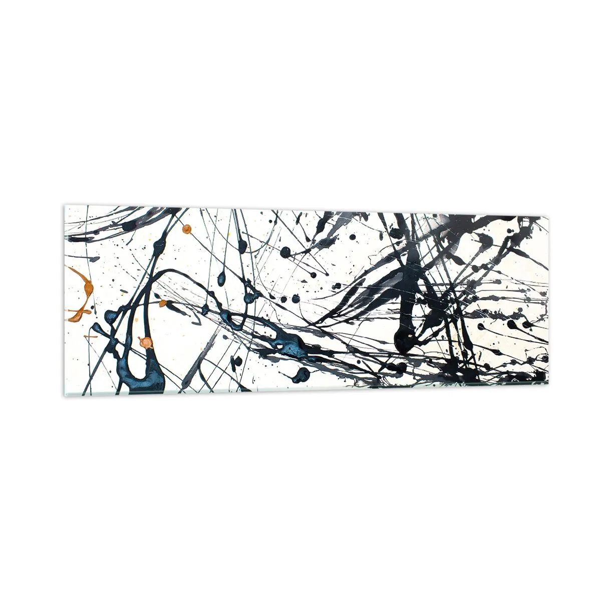 Obraz na skle - Expresionistická abstrakcia - 90x30 cm