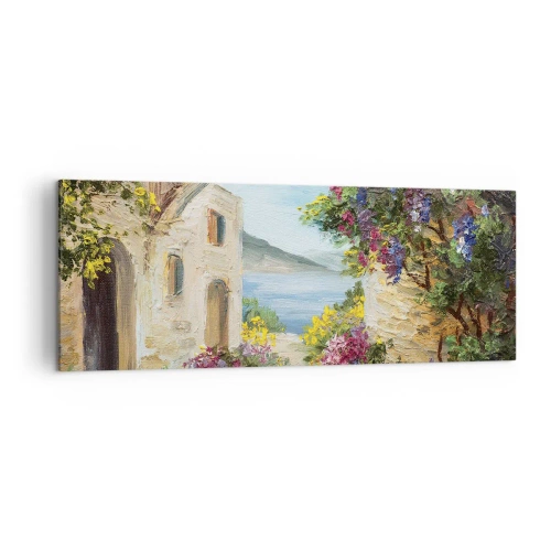 Obraz na plátne - Pôvab pobrežnej krajiny - 140x50 cm