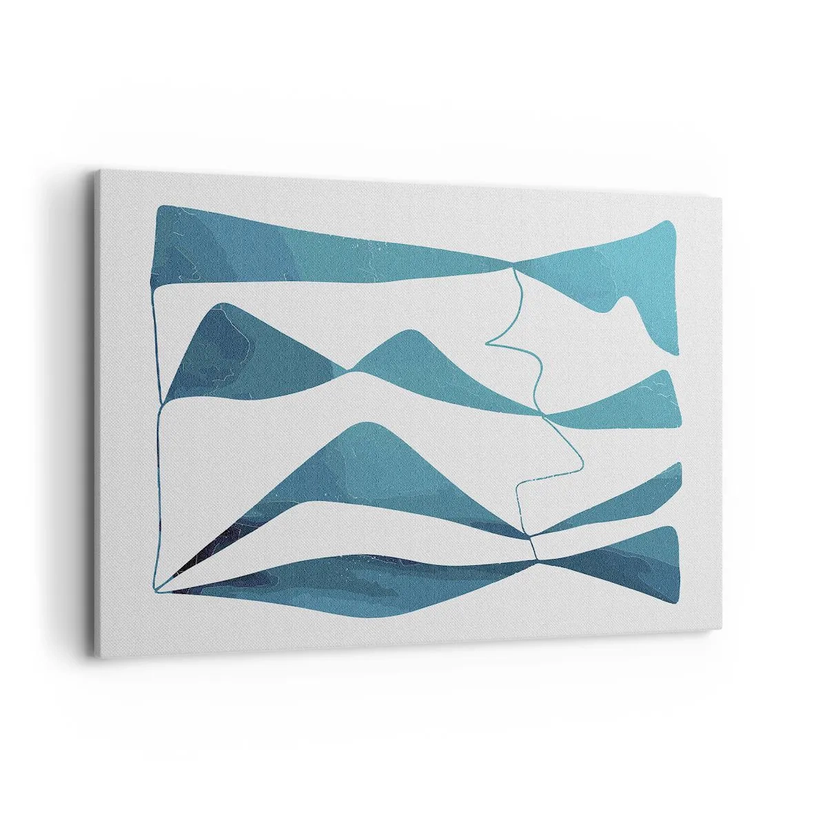 Obraz na plátne - Abstrakcia: tyrkysový vzťah - 120x80 cm