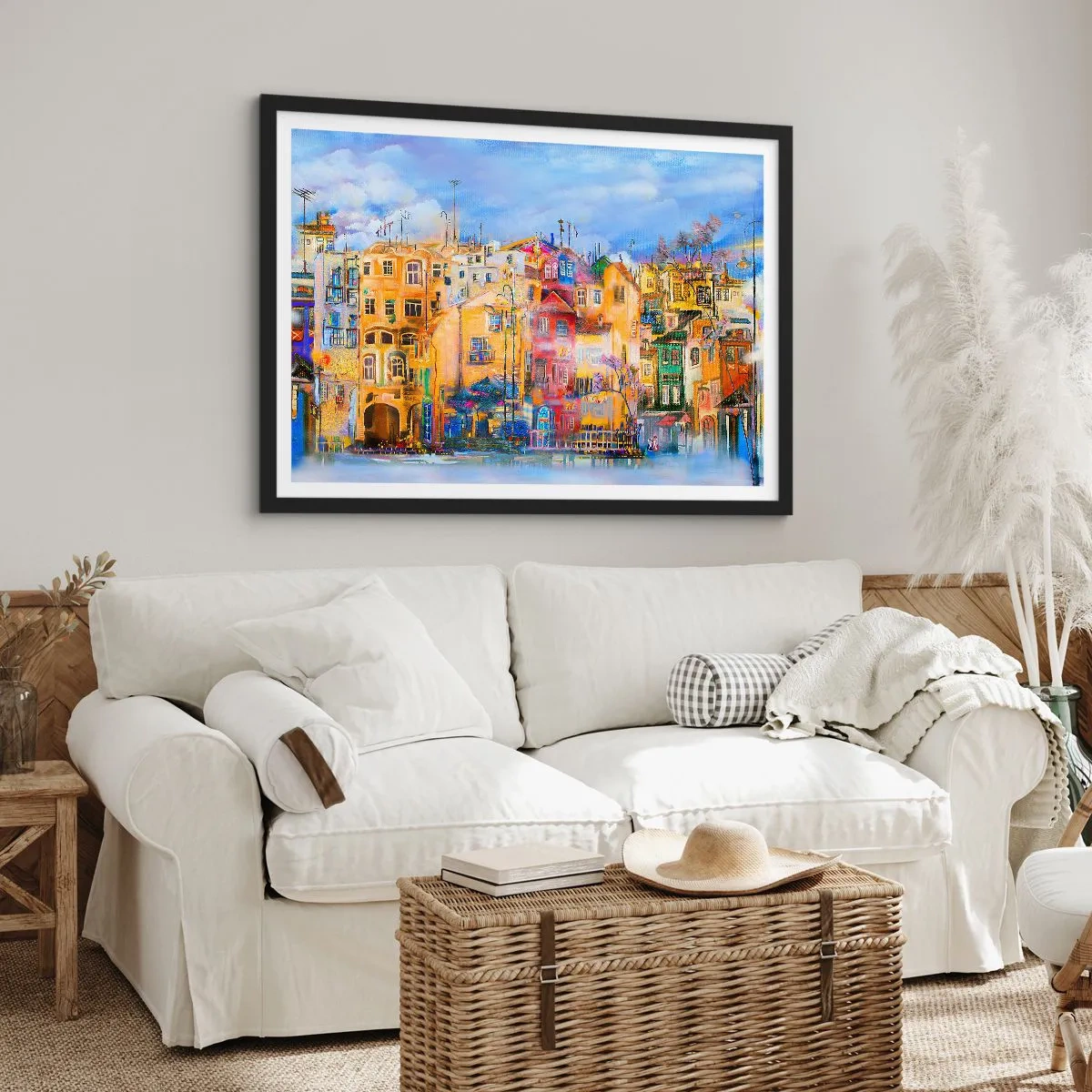 Plagát v čiernom ráme - Sme spolu - 70x50 cm