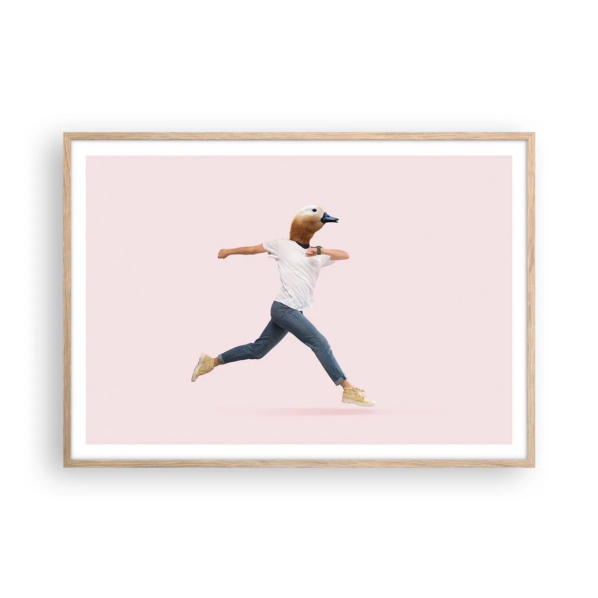 Plagát v ráme zo svetlého duba - Štipka absurdity - 100x70 cm