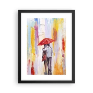 Plagát v čiernom ráme - Nech prší ďalej - 30x40 cm