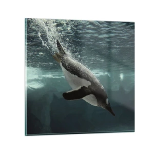 Obraz na skle - Vitajte v mojom svete - 30x30 cm