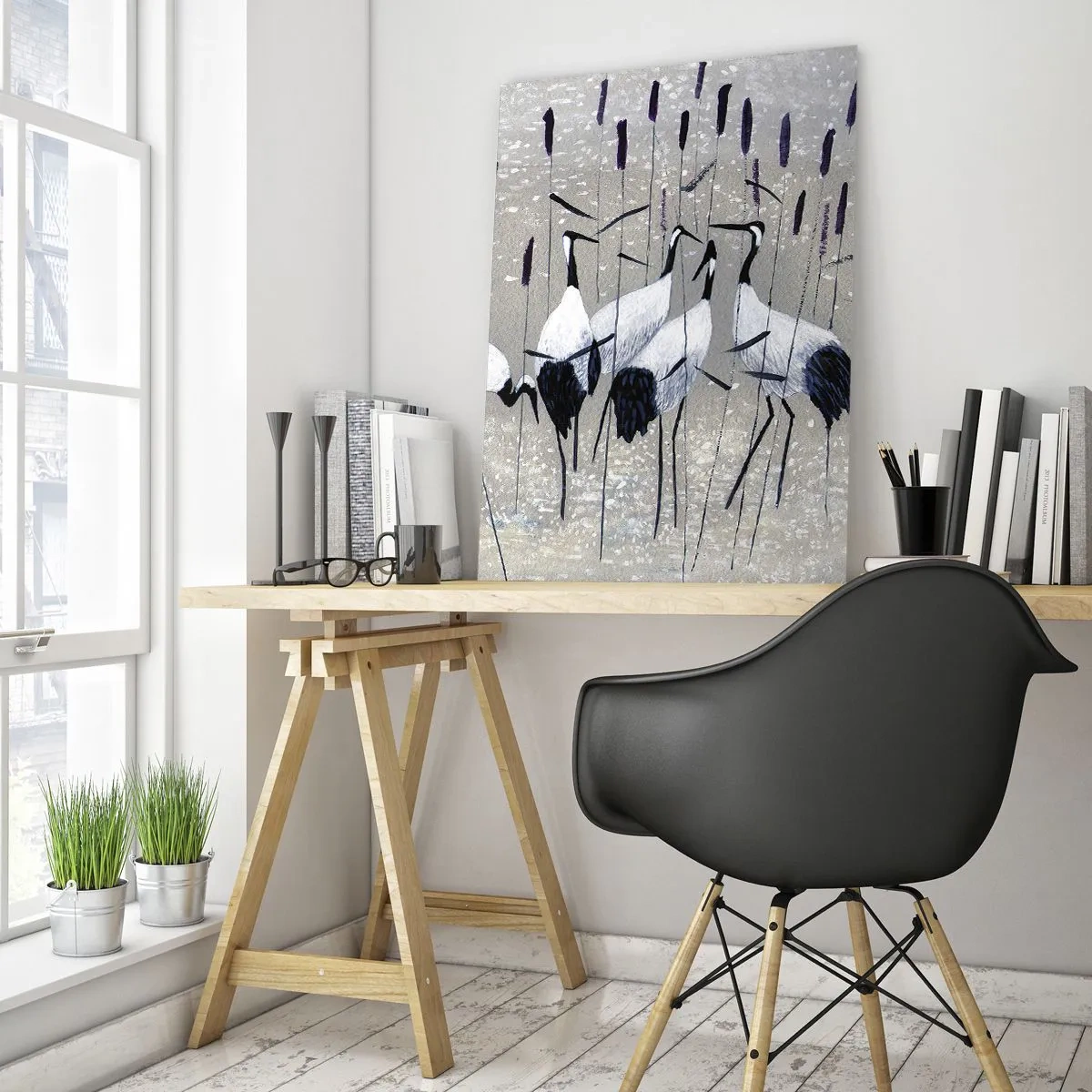 Obraz na skle - Medzi svojimi - 50x70 cm