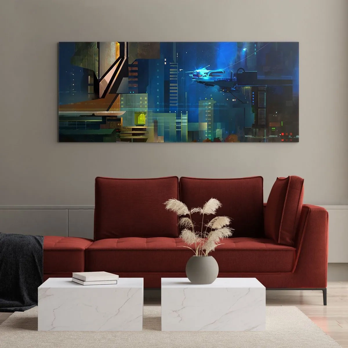 Obraz na skle - V blízkej budúcnosti - 100x40 cm