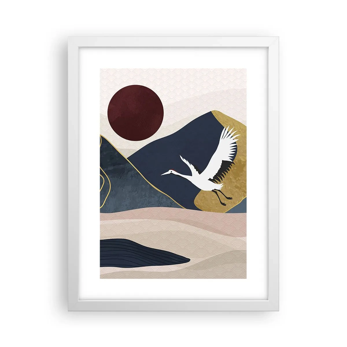 Plagát v bielom ráme - Opäť ubehol ďalší deň - 30x40 cm