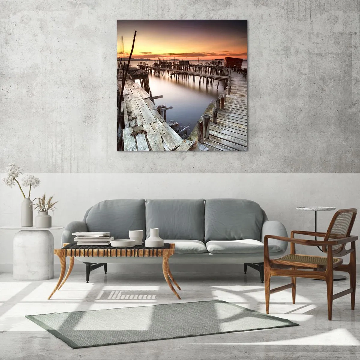 Obraz na skle - Autentickosť, nie turistická atrapa - 60x60 cm