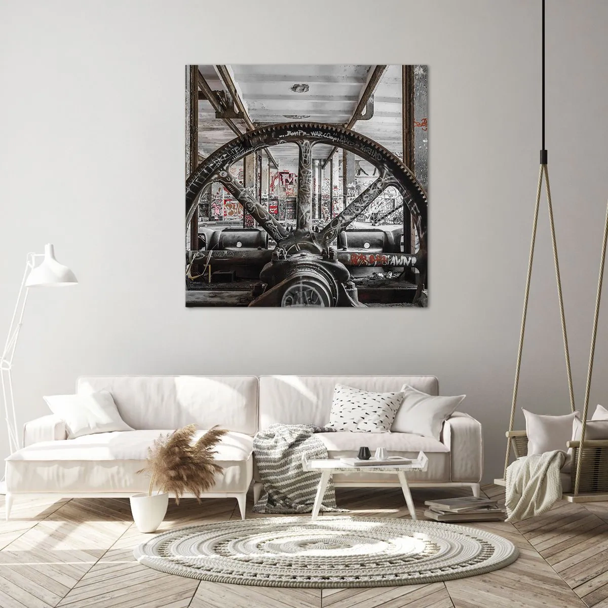 Obraz na plátne - Tajný život továrne - 50x50 cm