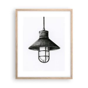 Plagát v ráme zo svetlého duba - Ako pred rokmi… - 40x50 cm