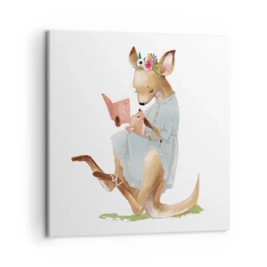 Obraz na plátne - Prečítaj mi, mama - 50x50 cm