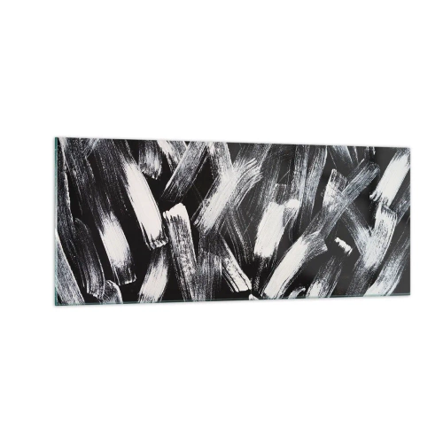 Obraz na skle - Abstrakcia v industriálnom duchu - 100x40 cm
