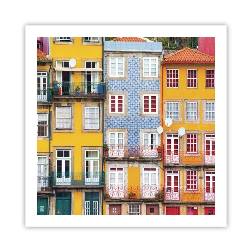 Plagát - Farby starého mesta - 60x60 cm