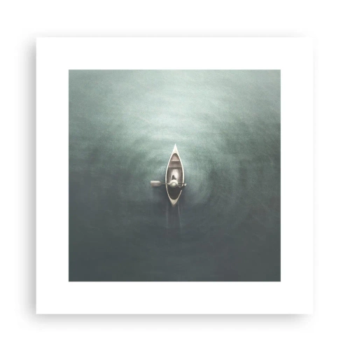 Plagát - Cez mesačné jazero - 30x30 cm