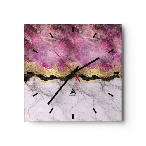 Nástenné hodiny - Na hranici - 30x30 cm