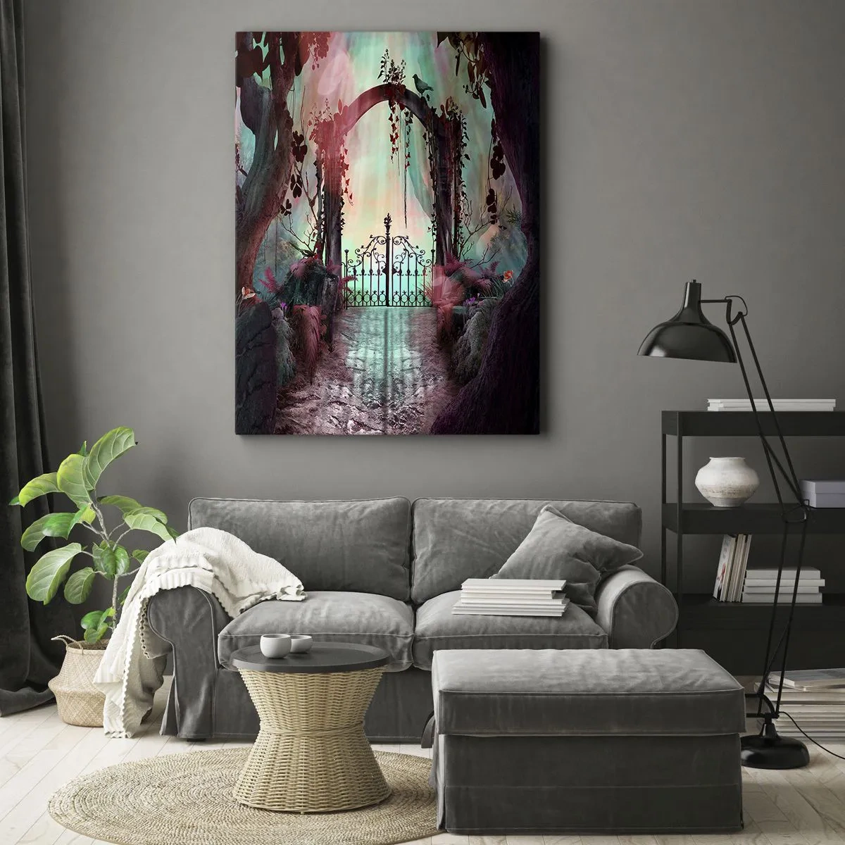 Obraz na plátne - Tajná záhrada - 50x70 cm