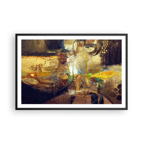Plagát v čiernom ráme - Zima, teplejšie, horúco - 91x61 cm