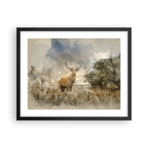 Plagát v čiernom ráme - Dôstojnosť - sila - majestátnosť - 50x40 cm