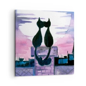 Obraz na plátne - Rendez-vous pod mesiacom - 60x60 cm