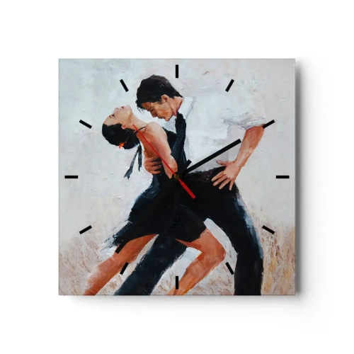 Nástenné hodiny - Tango mojich túžob a snov - 30x30 cm