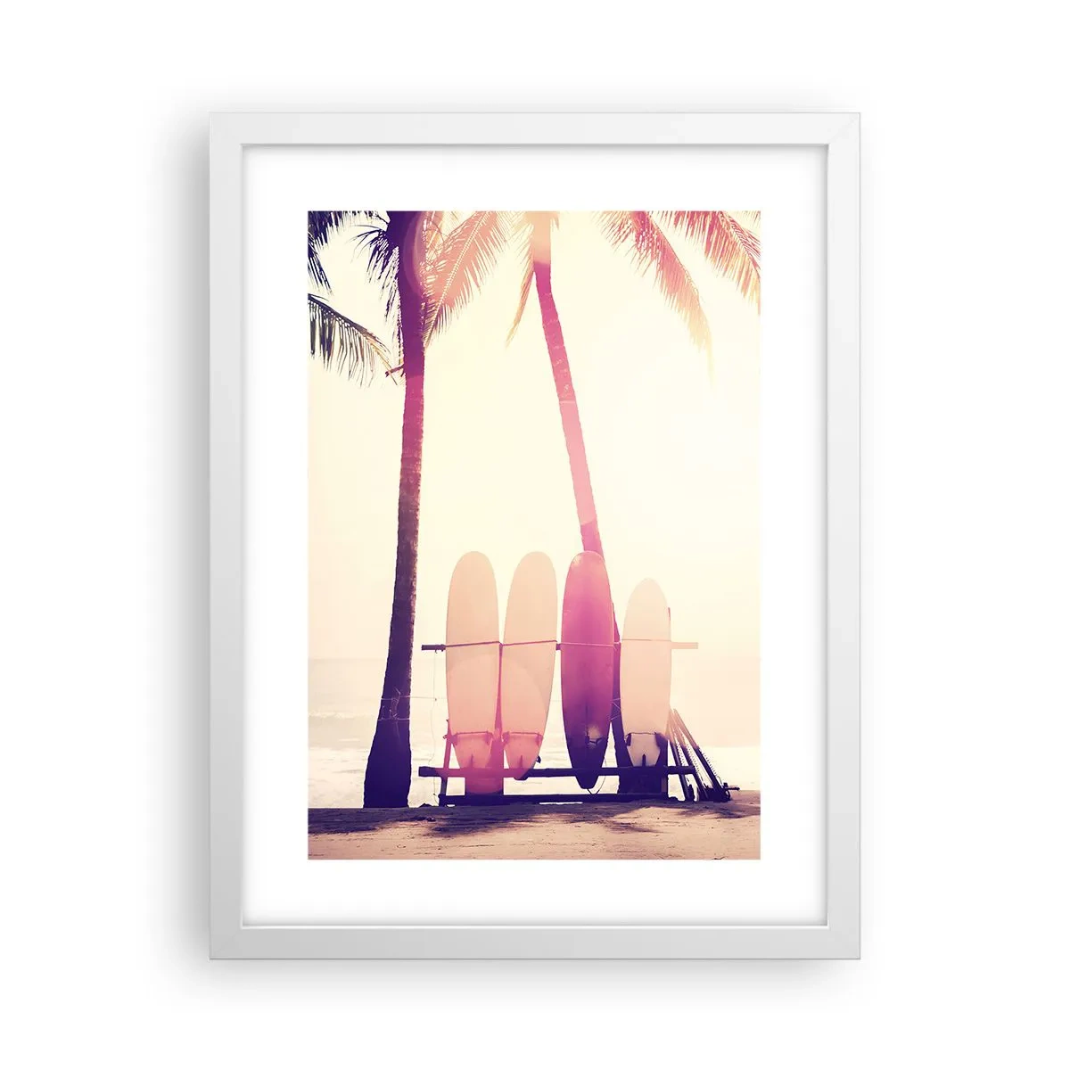 Plagát v bielom ráme - Bude to skvelý deň - 30x40 cm