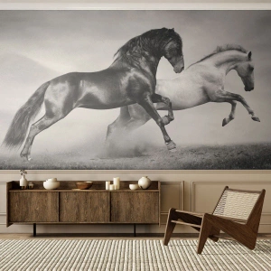 Fototapeta Premium Canvas - Anjeli a démoni - Zvieratá, Kone, Príroda - 250x175 cm