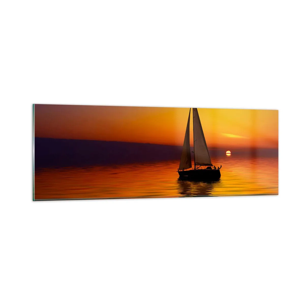 Obraz na skle - Ako je tu za súmraku ticho… - 90x30 cm