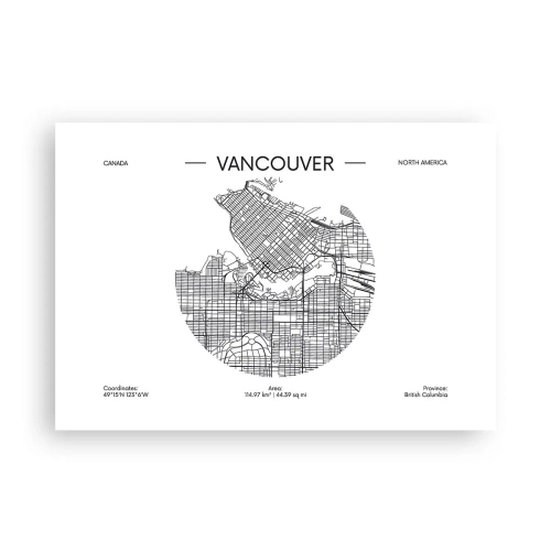 Plagát - Anatómia Vancouveru - 100x70 cm