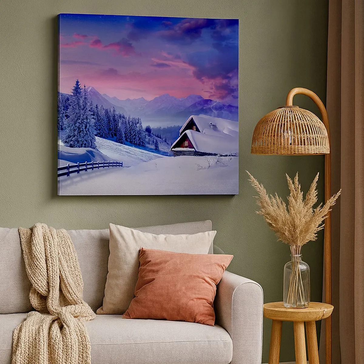 Obraz na plátne - Tichá noc - 30x30 cm