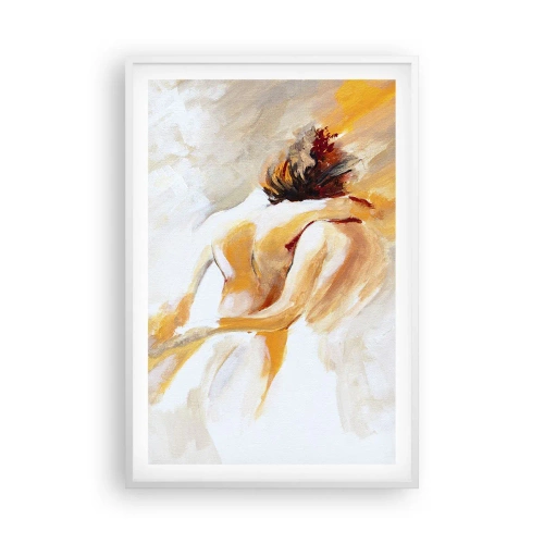 Plagát v bielom ráme - Blízkosť v nebi - 61x91 cm