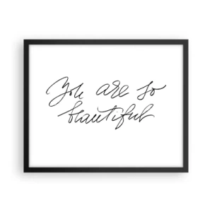 Plagát v čiernom ráme - Naozaj, verte… - 50x40 cm