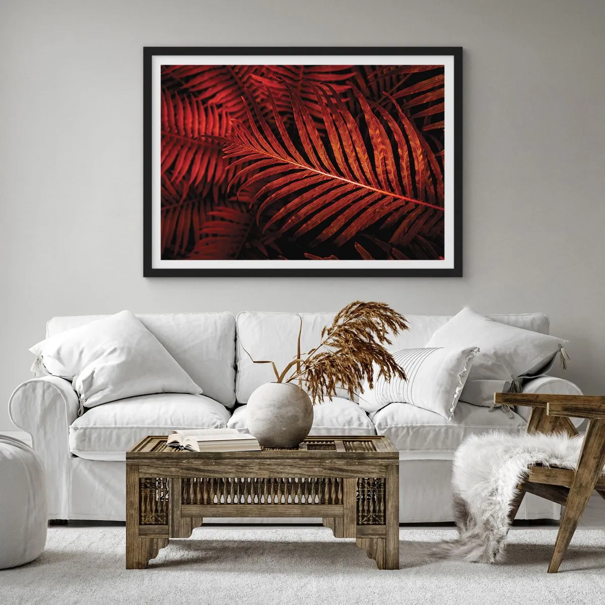 Plagát v čiernom ráme - Žiar života - 50x40 cm