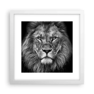 Plagát v bielom ráme - V korunovačnom odeve - 30x30 cm