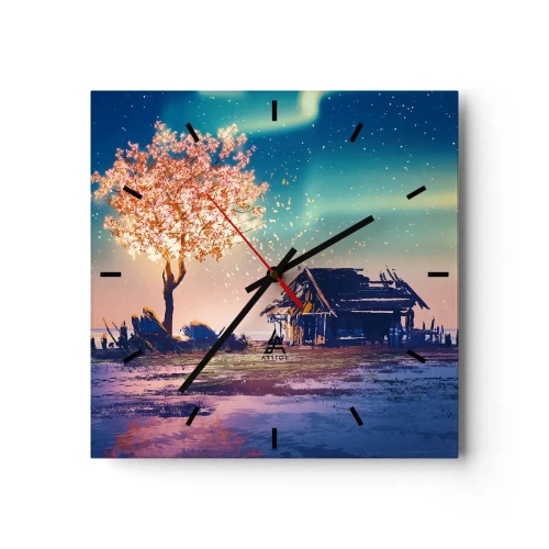 Nástenné hodiny - Príroda neskončí - 30x30 cm