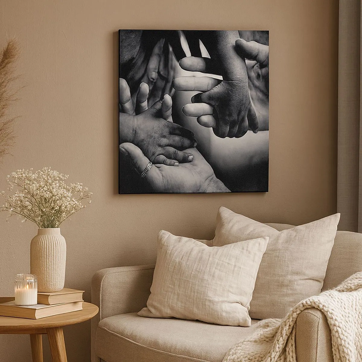 Obraz na plátne - Byť človekom - 30x30 cm