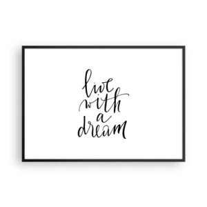 Plagát v čiernom ráme - Of course - 100x70 cm