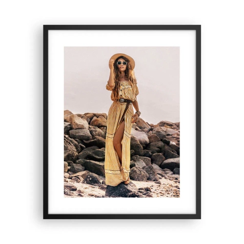 Plagát v čiernom ráme - Kúzlo kameňov - 40x50 cm