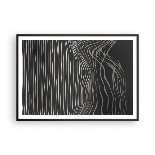 Plagát v čiernom ráme - Rytmus a prízvuk - 100x70 cm