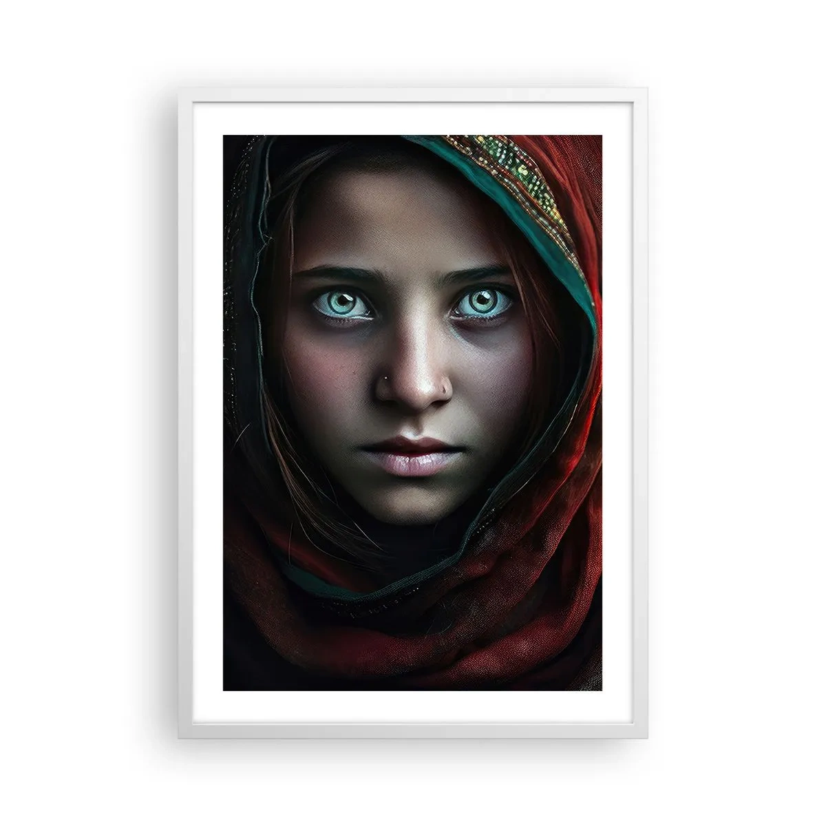 Plagát v bielom ráme - Východná princezná - 50x70 cm