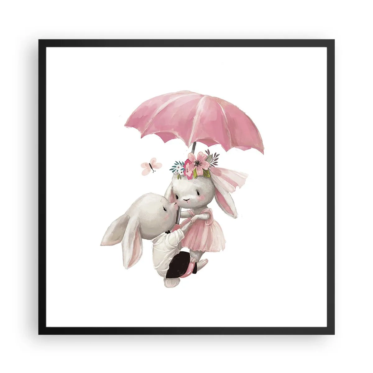 Plagát v čiernom ráme - To je láska - 60x60 cm