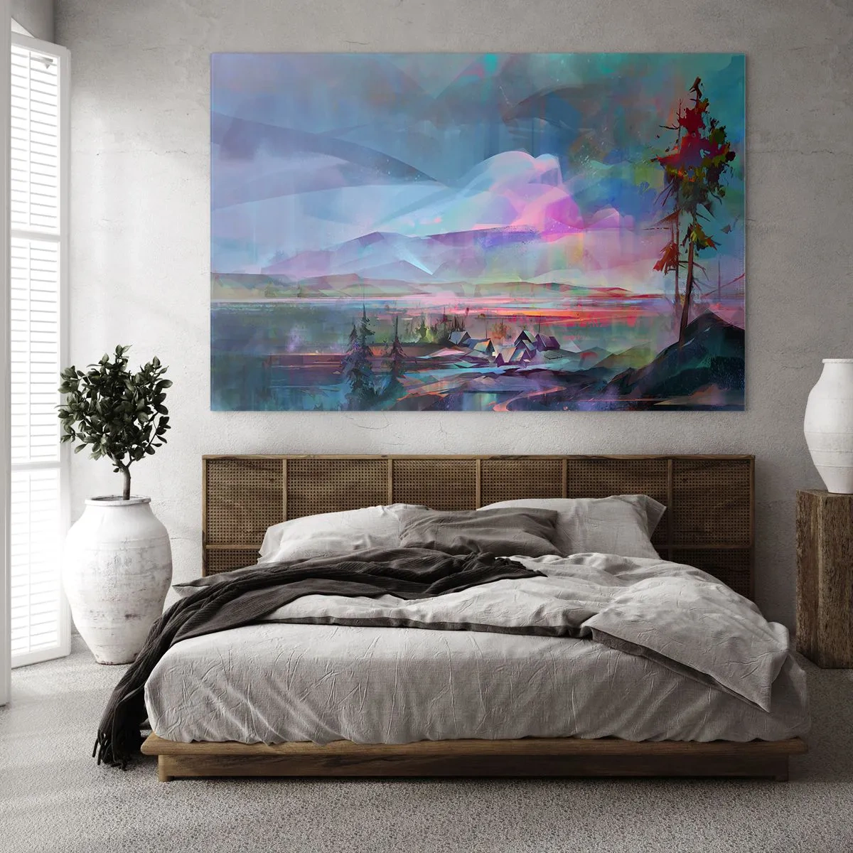 Obraz na skle - Pod priateľským nebom - 100x70 cm