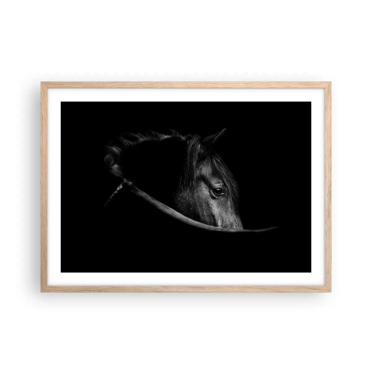 Plagát v ráme zo svetlého duba - Čierny knieža - 70x50 cm