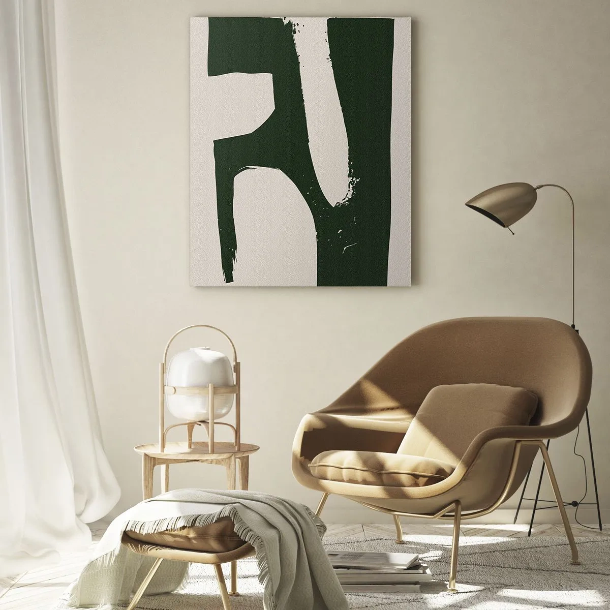 Obraz na skle - Zálivy v bielom - 50x70 cm