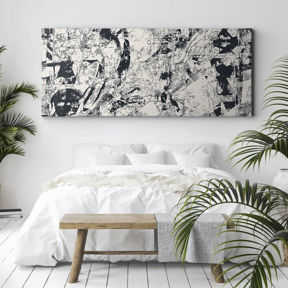 Obraz na plátne - Prelínanie protikladov - 100x40 cm