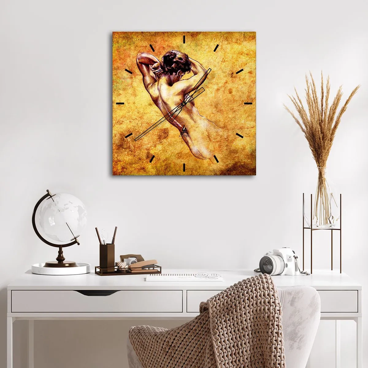 Nástenné hodiny - Odhalené, ale stále tajomstvo - 30x30 cm