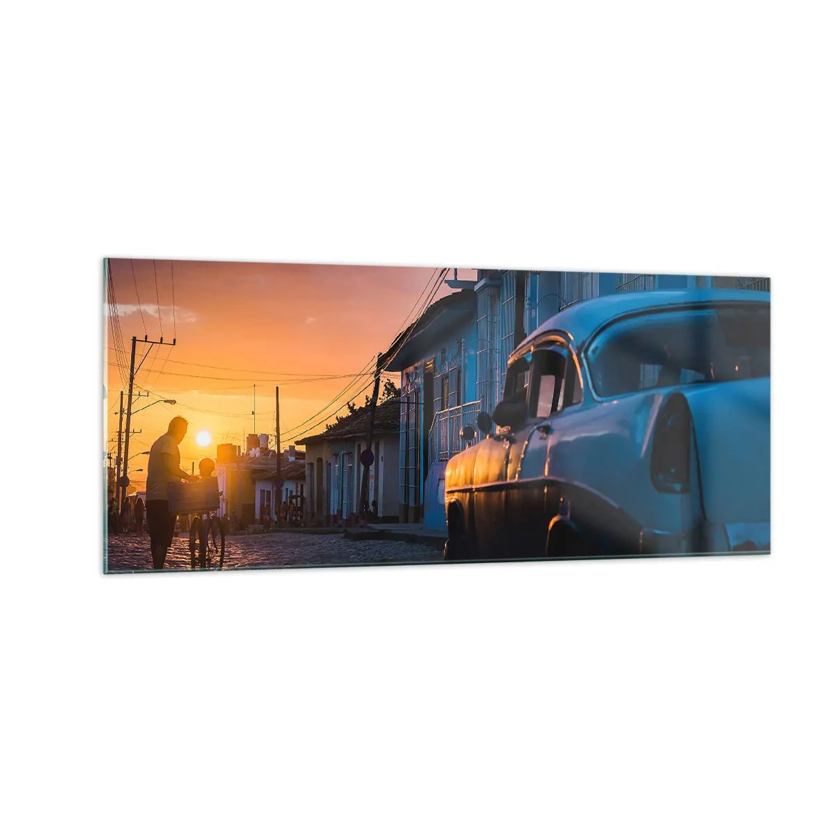 Obraz na skle - Tu spomaľuje čas - 100x40 cm