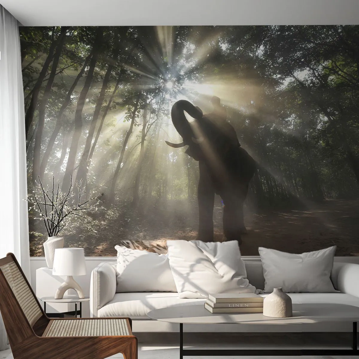 Fototapeta Premium Sand - Pod šťastnou hviezdou - Krajina, Slon, Džungle - 100x70 cm