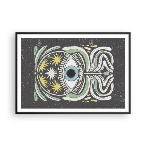 Plagát v čiernom ráme - Kmeňové rituály - 100x70 cm