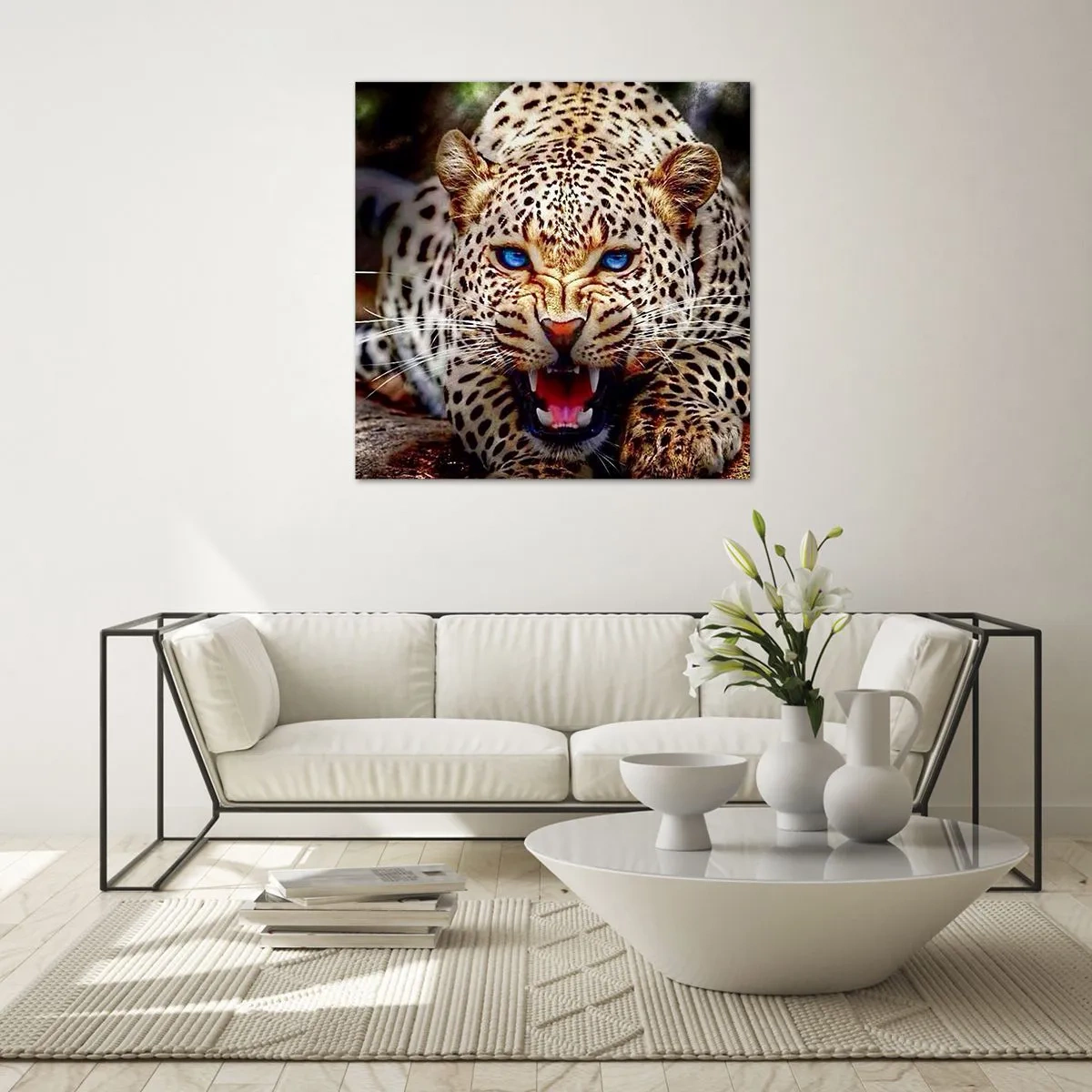 Obraz na skle - Zlosť kráse neškodí - 40x40 cm