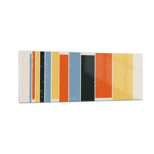 Obraz na skle - Záznam hudby - 140x50 cm